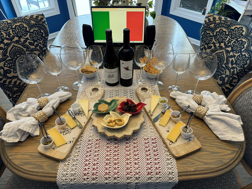 Virtual Cheese and Wine Tasting visiting ITALY May 23 !