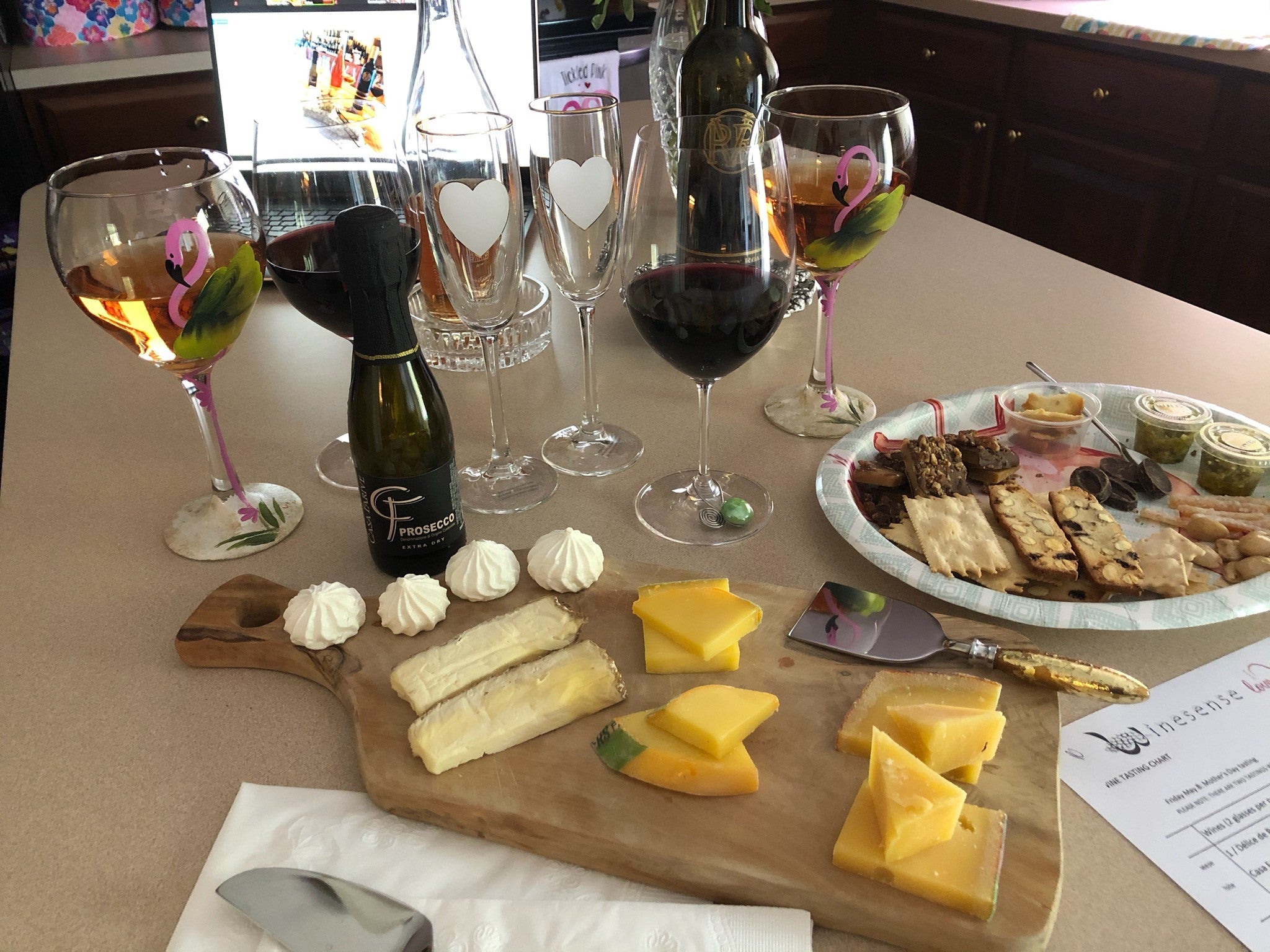 Virtual Cheese and Wine tasting celebrating Mother's Day May 10